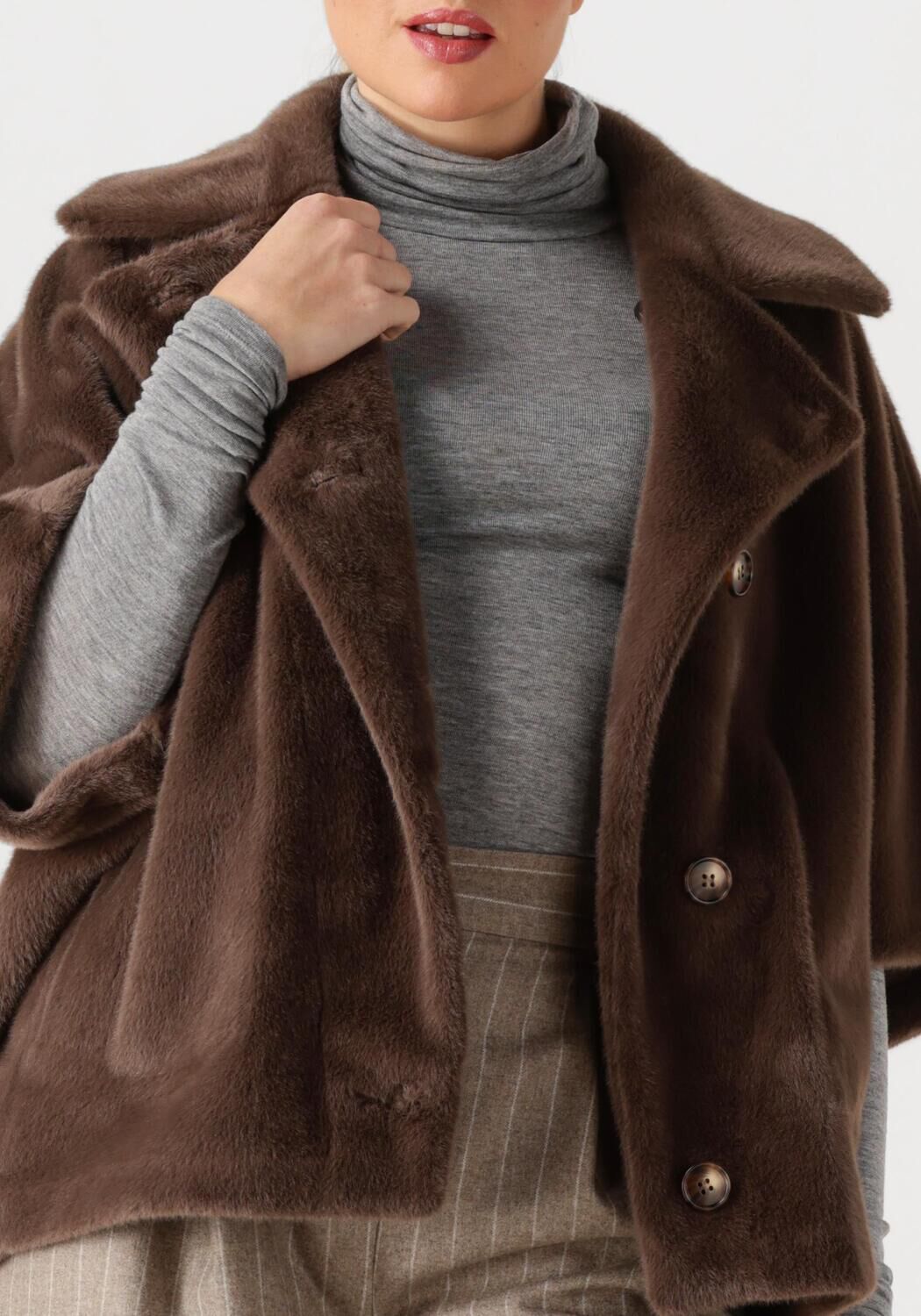 Bruine STUDIO AR Mantel AVY FAUX LACON - large