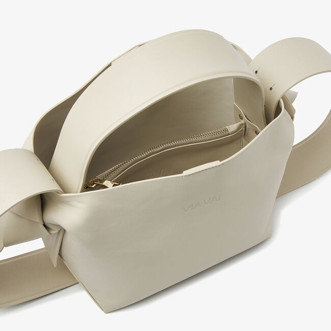 Beige VIA VAI Handtas NODO FABI - large