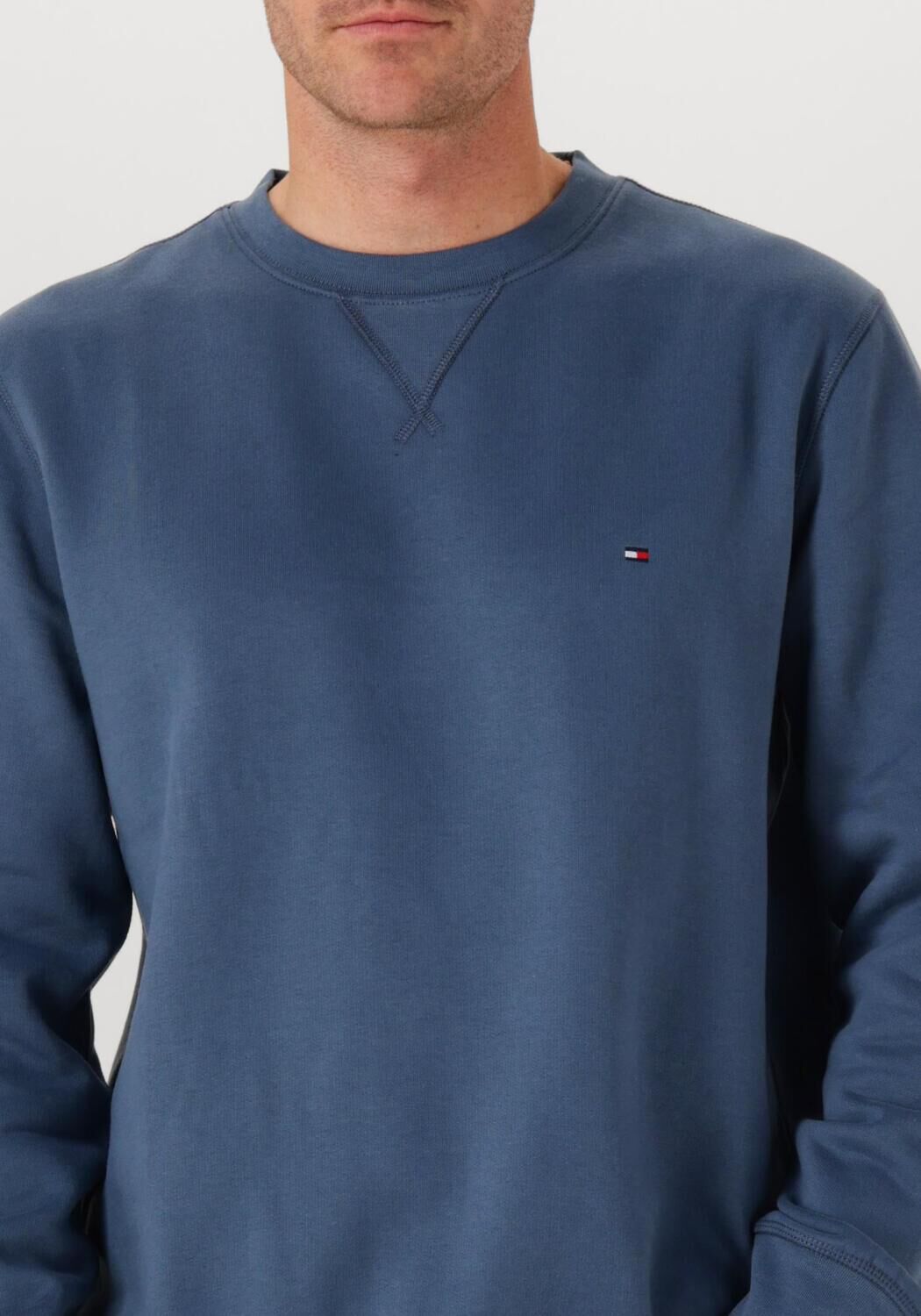 TOMMY HILFIGER Heren Truien & Vesten Ess Seasonal Fleece Crewneck Blauw