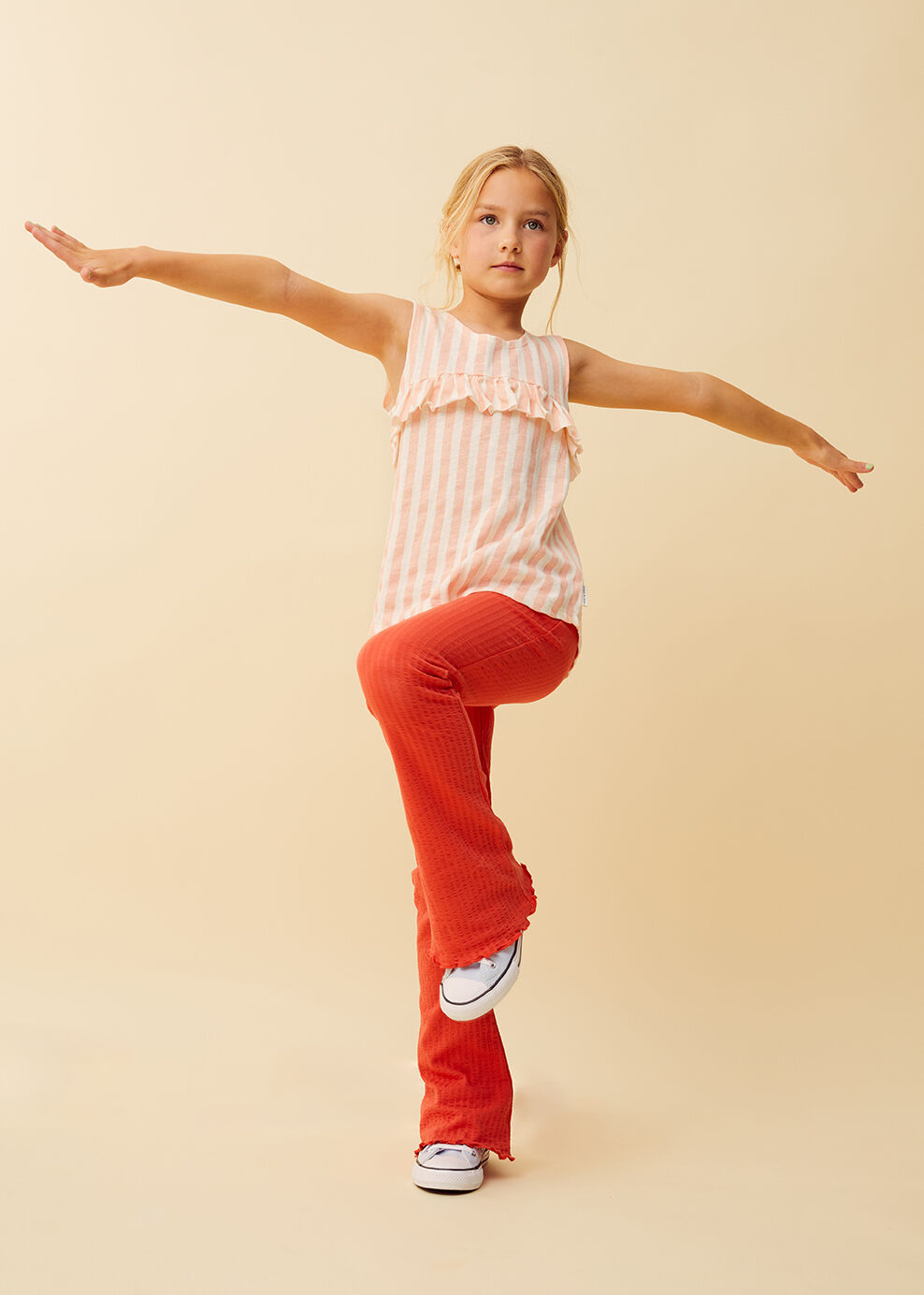 Multi Sproet & Sprout Top RUFFLE TOP STRIPES - large