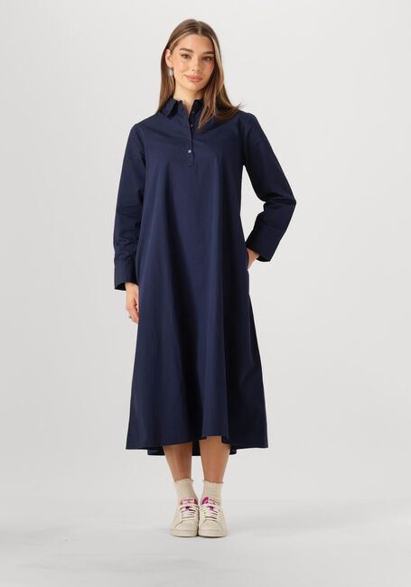 Donkerblauwe MY ESSENTIAL WARDROBE Midi jurk SUNNAMW LONG DRESS - large