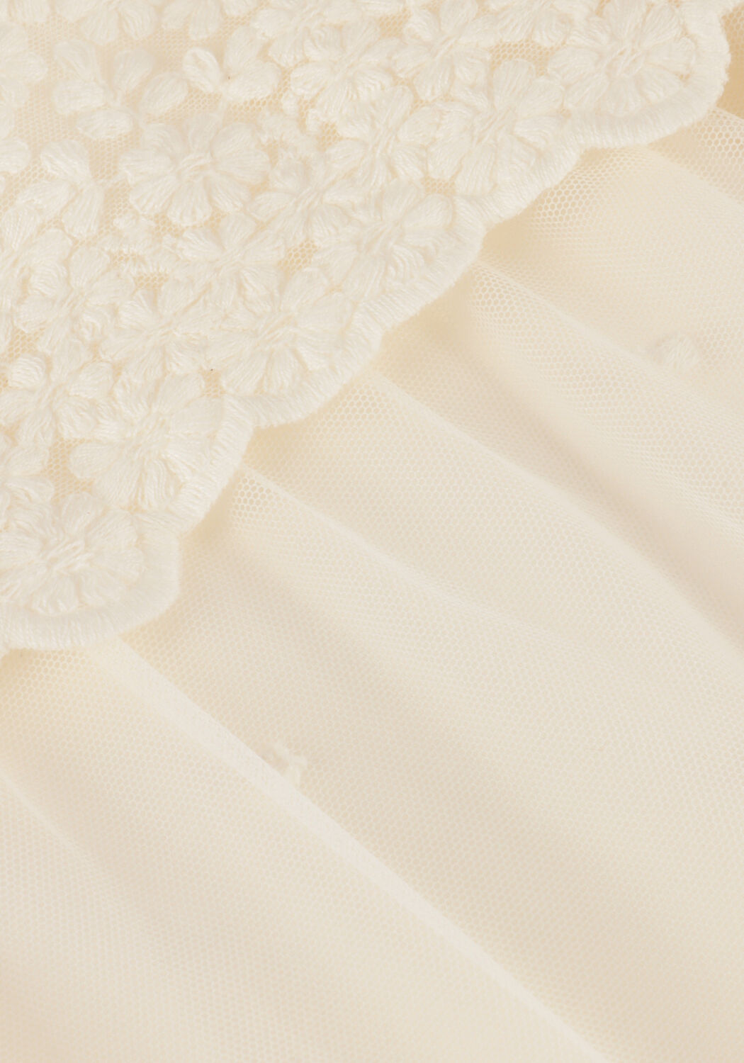 Beige MAYORAL Mini jurk TULLE DRESS - large