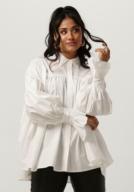 Witte Y.A.S. Blouses YASDRE LS SHIRT - large