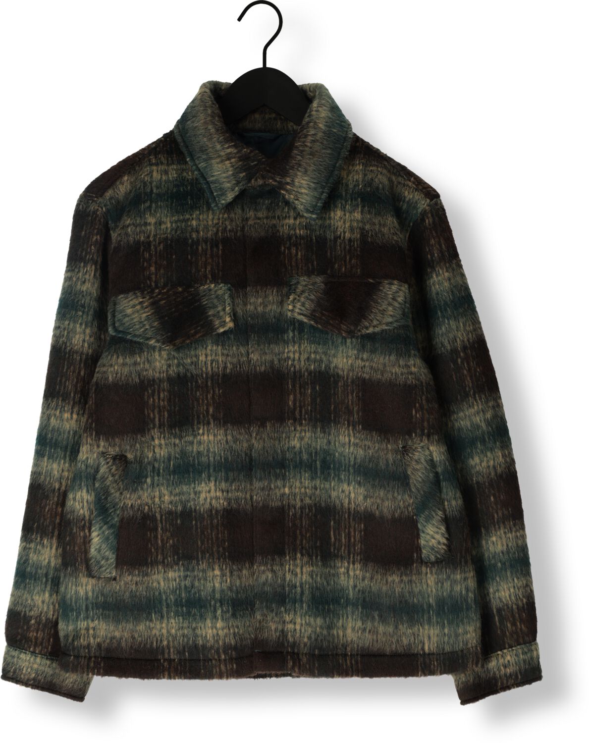 GOOSECRAFT Heren Overhemden Gc Ringostar Overshirt Bruin