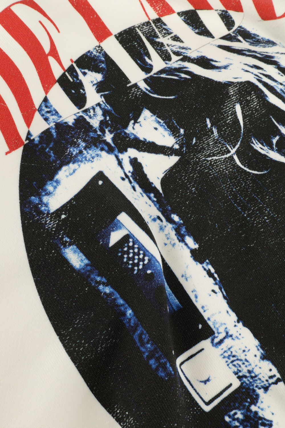 Witte ALIX THE LABEL Sweater LADIES KNITTED PHOTOPRINT SWEATER - large