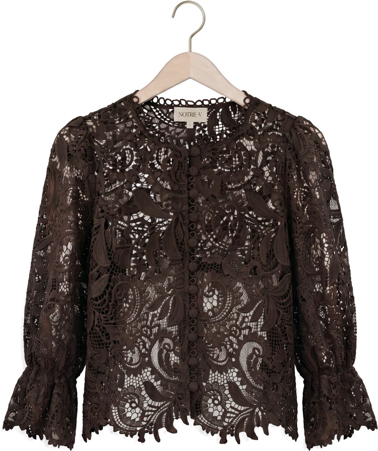 NOTRE-V Dames Blouses Nv-isolde Bruin