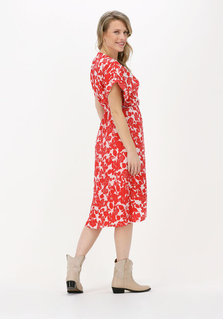 Rode SUNCOO Midi jurk CIMBA - large