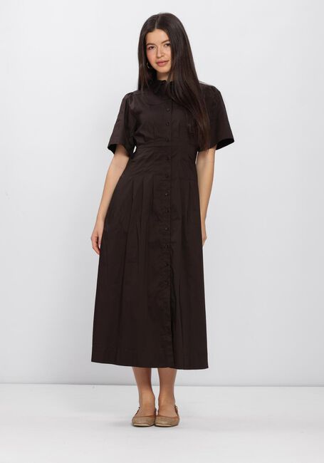 Bruine NEO NOIR Jurken BAIA POPLIN DRESS - large