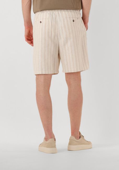 Beige SHIWI Korte broek MEN LEWIS LINEN SHORTS YAM DYE STRIPES - large
