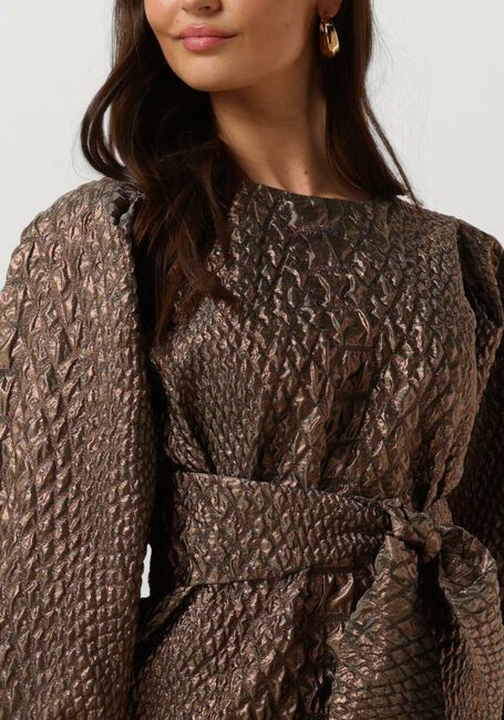 Gouden NOTRE-V Mini jurk NV-BRIGIT MINI DRESS - large