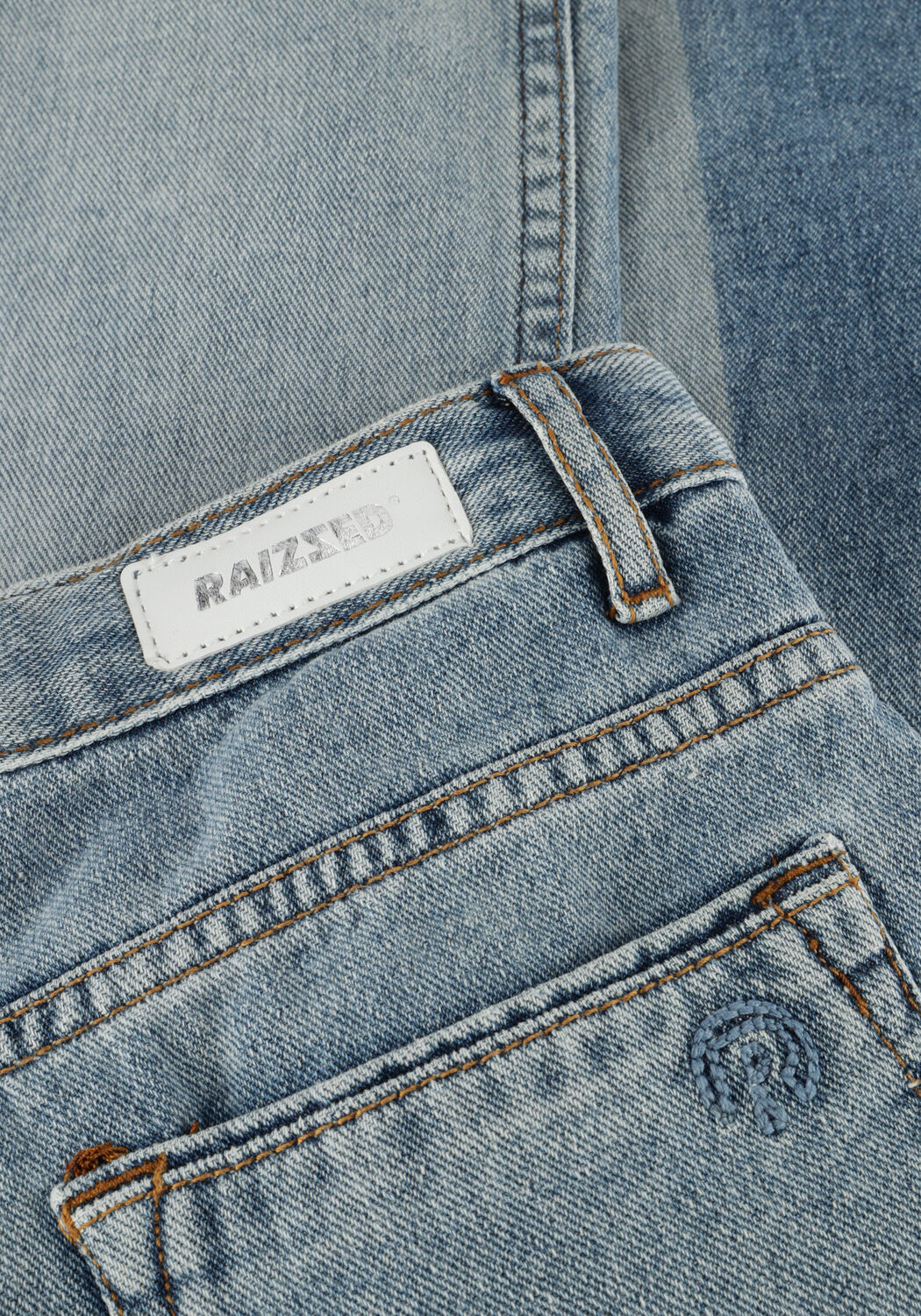 Lichtblauwe RAIZZED Wide jeans MONACO SPECIAL - large