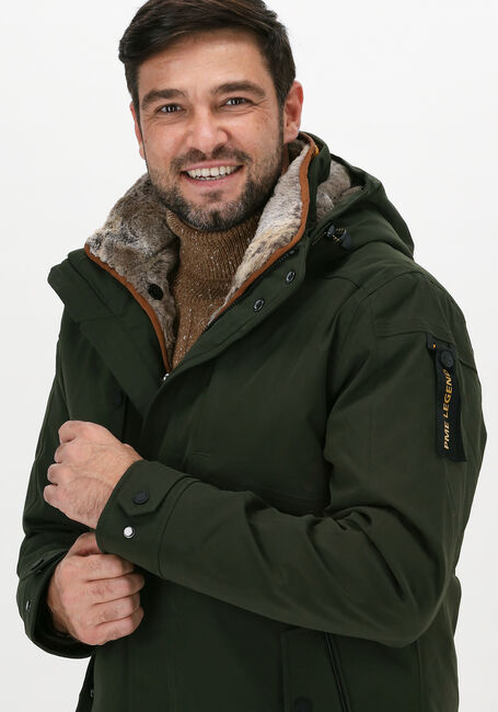 Donkergroene PME LEGEND  SEMI LONG JACKET SNOWPACK ICON - large