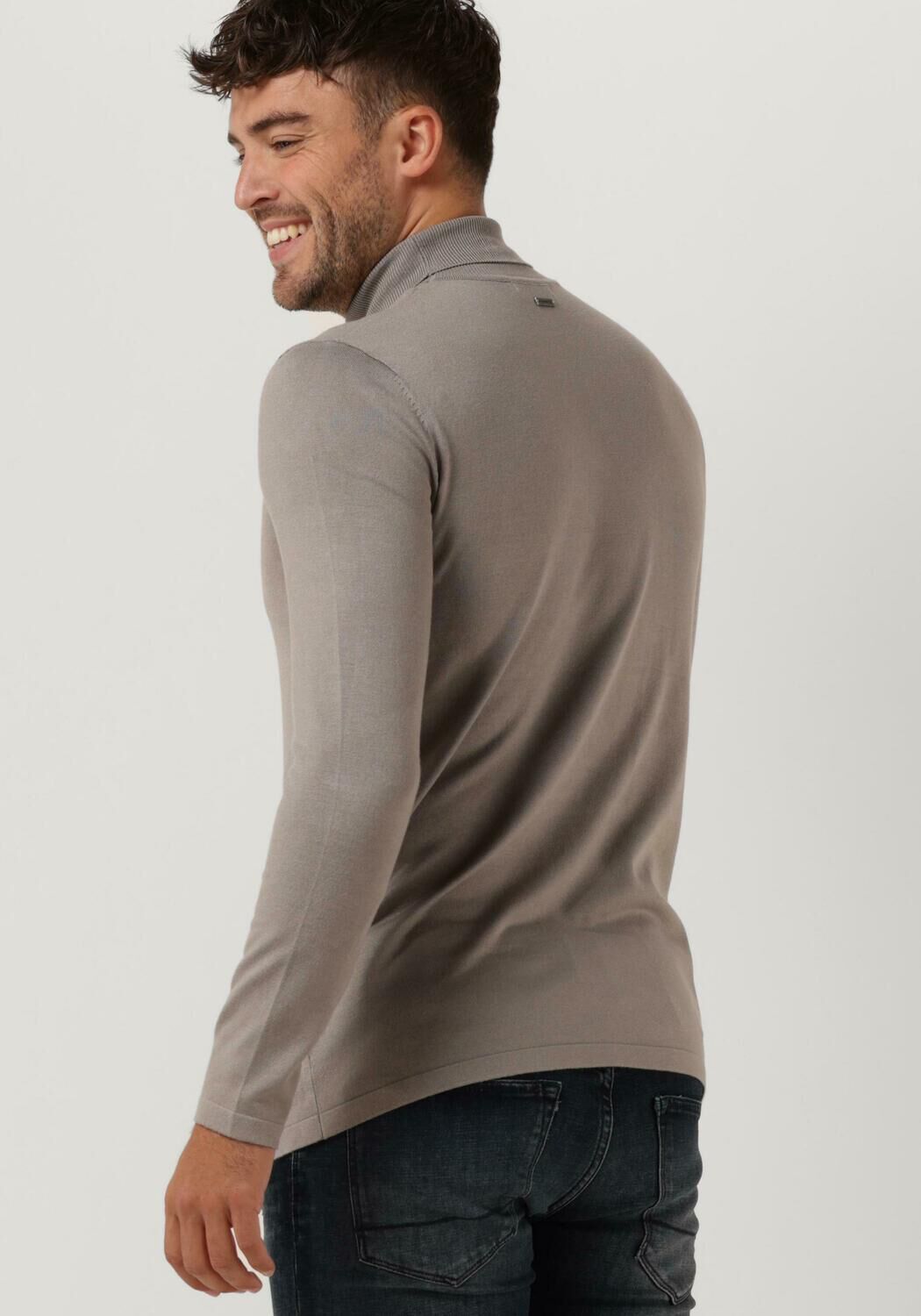 taupe purewhite coltrui seasonal essential turtle neck