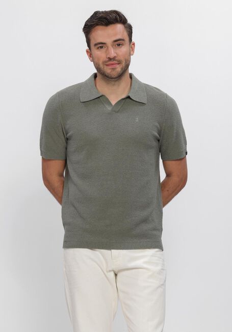 Groene BUTCHER OF BLUE Polo BOUCLE KNIT POLO - large