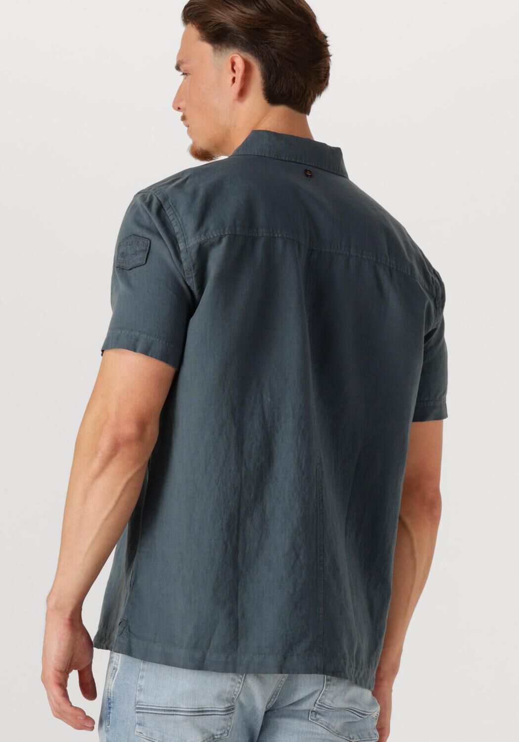 PME LEGEND Heren Overhemden Ctn linen Cargo Freedom Grijs