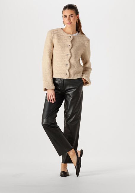 Zwarte Y.A.S. Pantalon YASLINE HMW LEATHER PANT - large