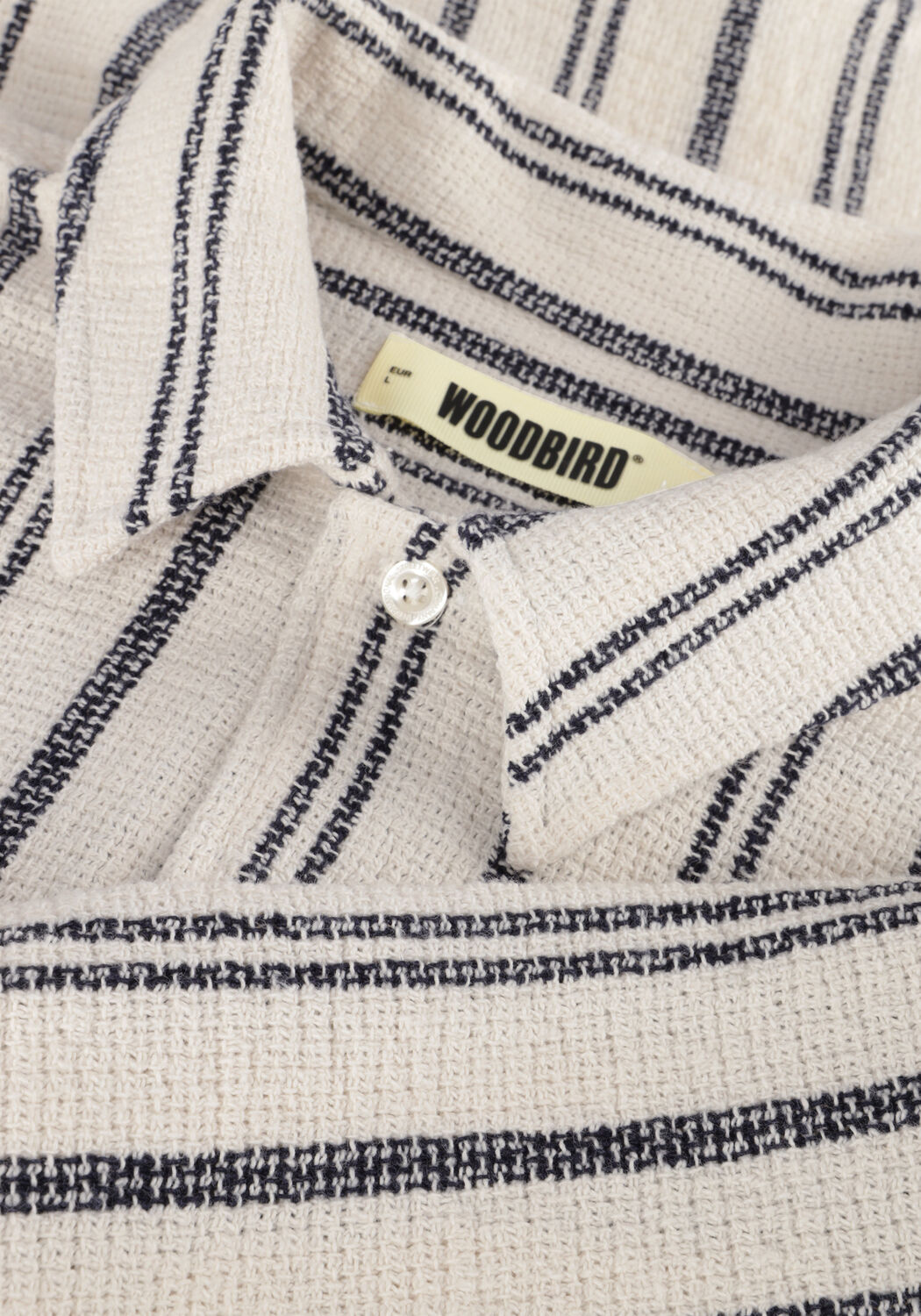 Gebroken wit WOODBIRD Casual overhemd WBSUNNY KNIPE SHIRT - large