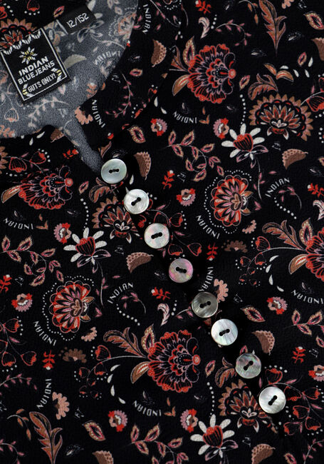 Zwarte INDIAN BLUE JEANS Blouses PAISLEY BUTTON SHIRT - large