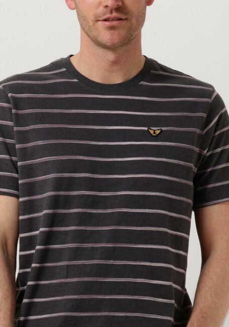 Donkerblauwe PME LEGEND T-shirt SHORT SLEEVE R-NECK SPACE YD STRIPED JERSEY - large