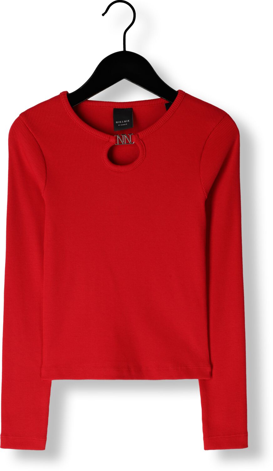 NIK & NIK Meisjes Tops & T-shirts Presley Ls Rib Top Rood