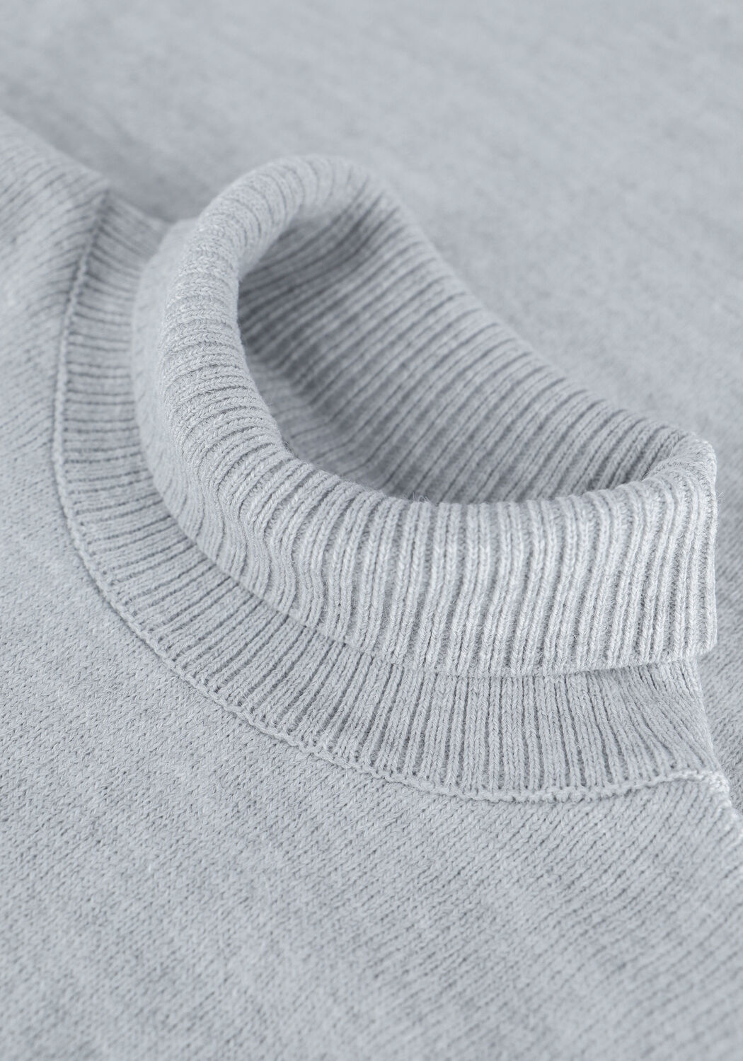 Grijze NA-KD Midi jurk PADDED HIGH NECK MIDI DRESS - large