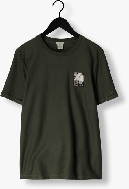 Groene CAST IRON T-shirt SHORT SLEEVE R-NECK REGULAR FIT COTTON TWILL - large