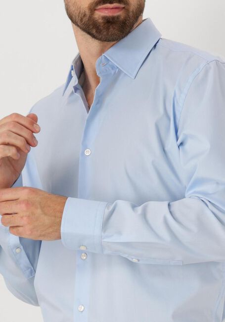 Lichtblauwe BOSS BLACK Klassiek overhemd H-HANK-KENT0C1-214 - large