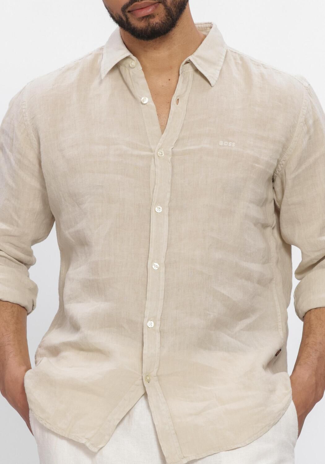 Beige BOSS ORANGE Casual overhemd RELEGANT_6 - large