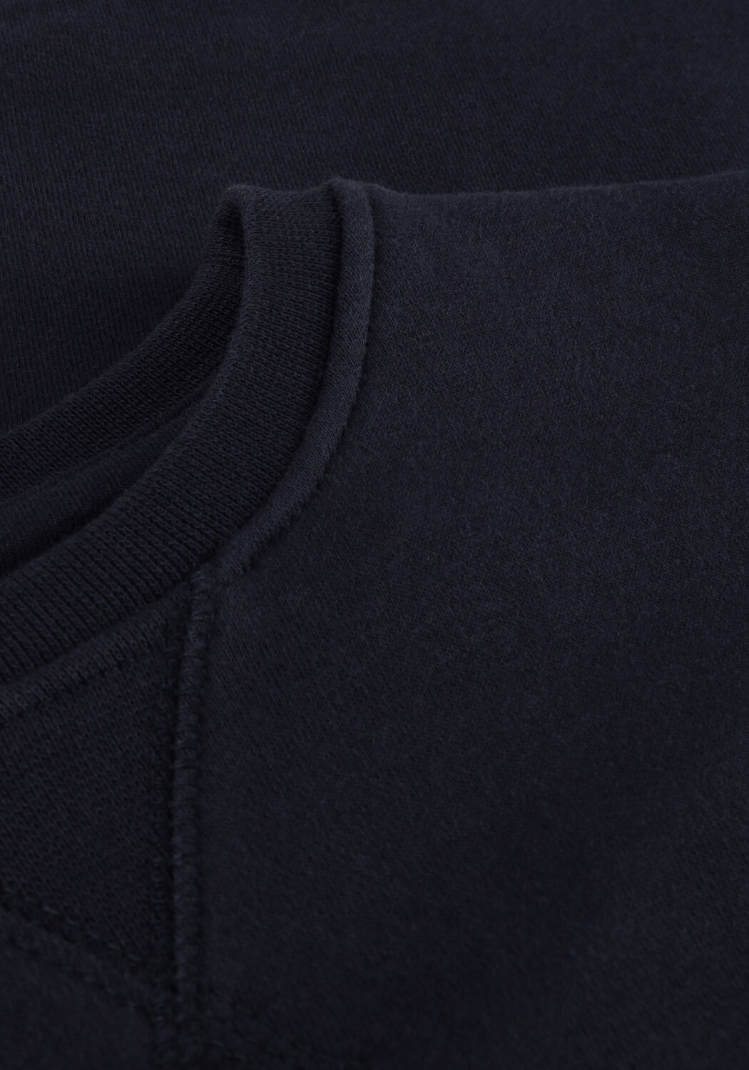 Donkerblauwe LYLE & SCOTT Trui CLASSIC CREW NECK FLEECE - large