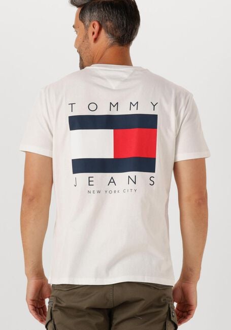 Ecru TOMMY JEANS T-shirt TJM REG FLAG GRAPH BCKORINT T EXT - large