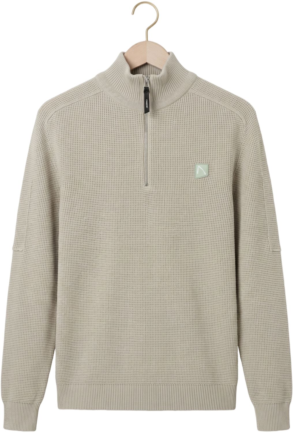 CHASIN Heren Truien & Vesten Oscar Brik Half Zip Zand