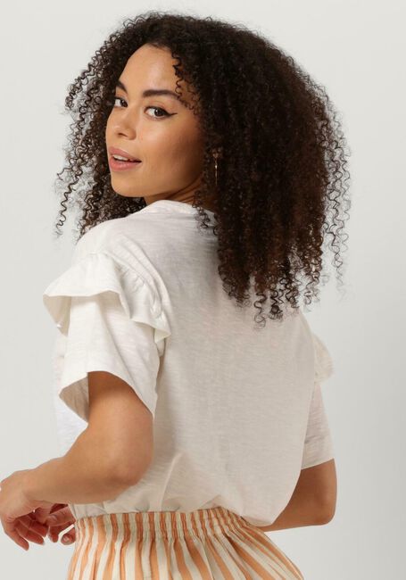 Witte SELECTED FEMME T-shirt SLFRYLIE SS FLORENCE TEE - large