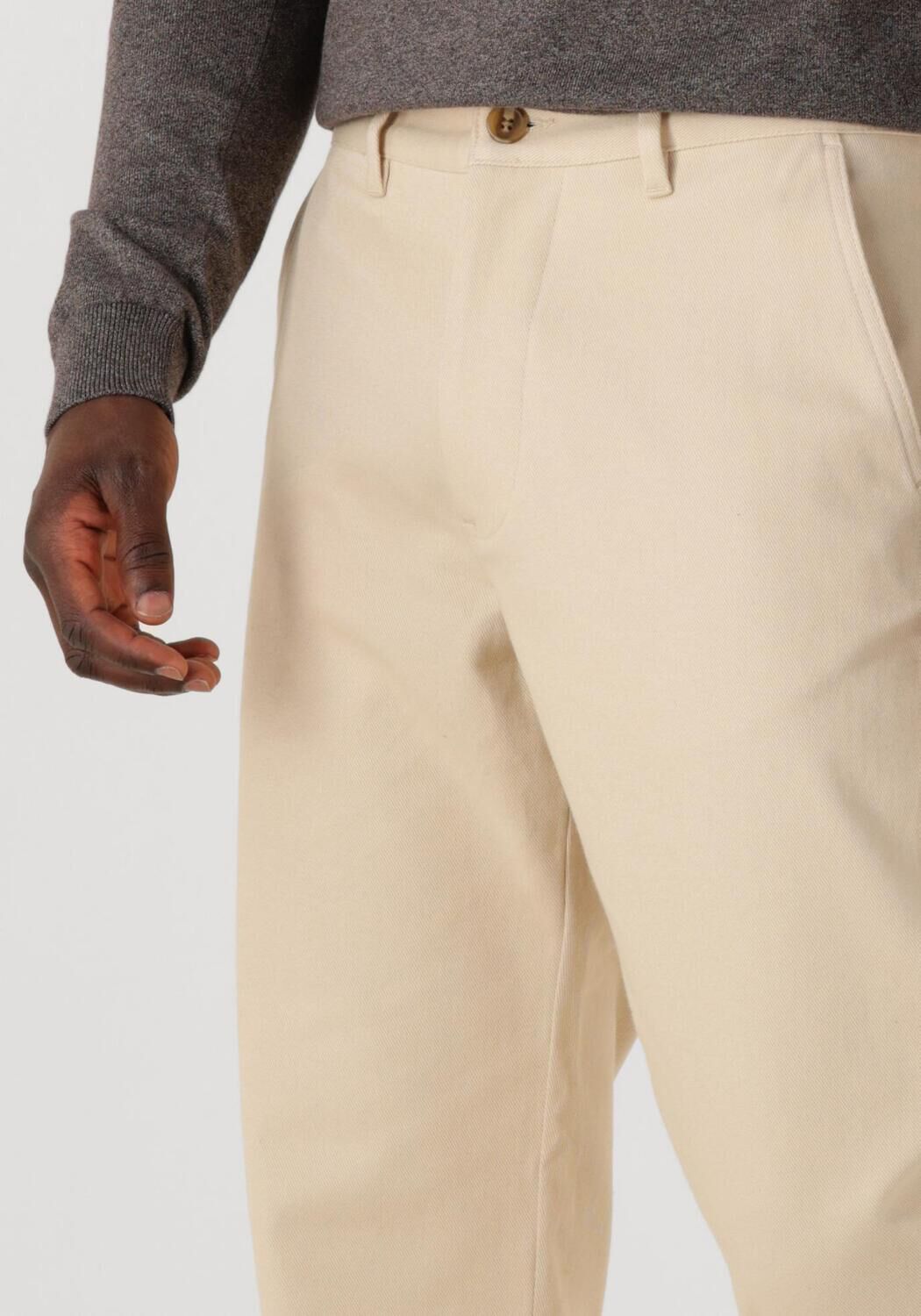SELECTED HOMME Heren Broeken Slhregular Harry Twill Pant Beige