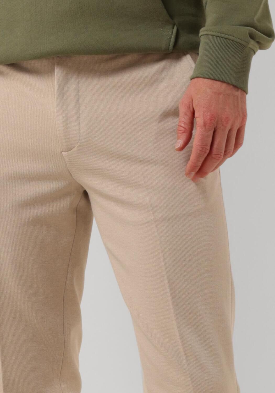 SCOTCH & SODA Heren Broeken Mott- Jersey Slim Fit Chino Beige