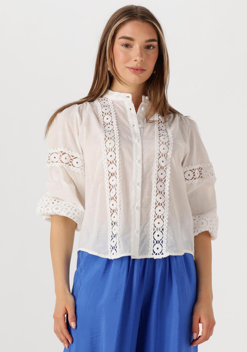 LOLLYS LAUNDRY Dames Blouses Junell Shirt Ls Wit