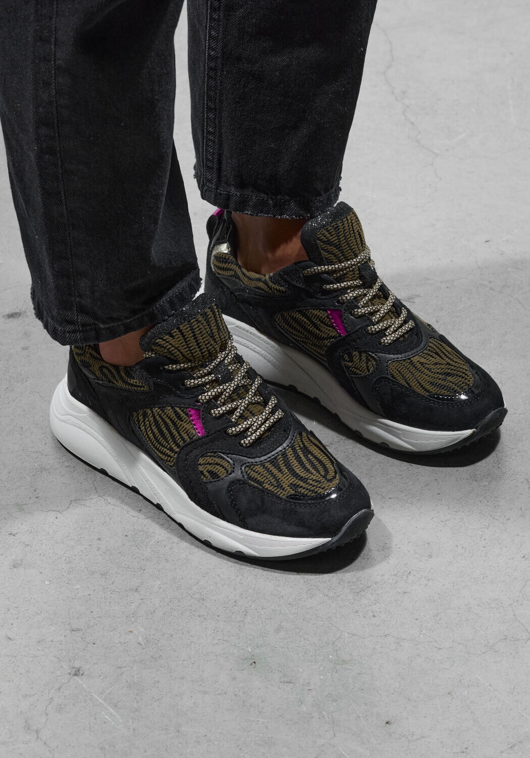 Zwarte LINA LOCCHI Lage sneakers CIBEL - large