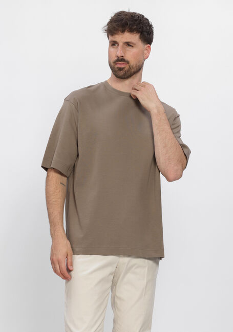 Beige PROFUOMO T-shirt T-SHIRT CREW NECK HEAVY COTTON - large