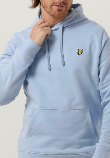 Lichtblauwe LYLE & SCOTT Truien/vesten PULLOVER HOODIE - large