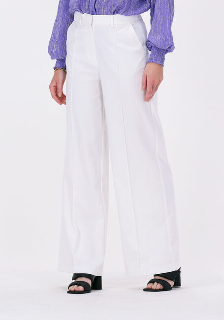 Witte ALIX THE LABEL Pantalon WOVEN WIDE LEG PANTS - large