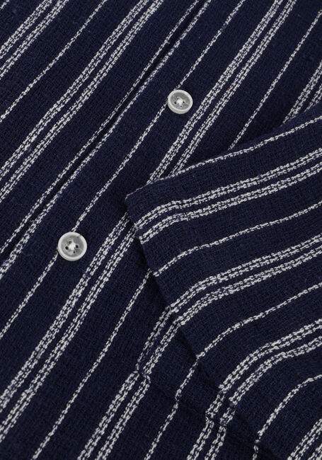 Donkerblauwe ANERKJENDT Casual overhemd AKLEO S/S DOBBY SHIRT Donkerblauwe ANERKJENDT Casual overhemd AKLEO S/S DOBBY SHIRT - large