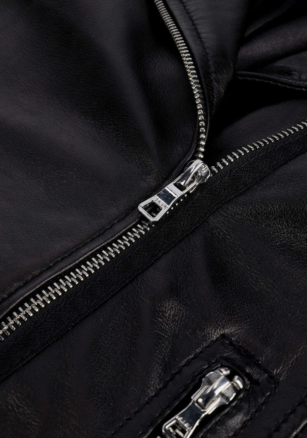 Zwarte IBANA Leren jas BEAR BLAZE - large