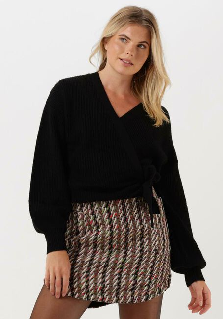 Zwarte OBJECT Vest MALENA L/S WRAP CARDIGAN - large