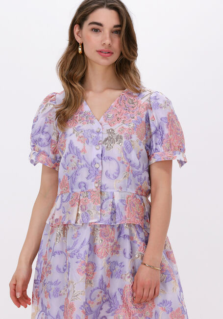 Paarse HUNKON Blouses COCO TOP - large