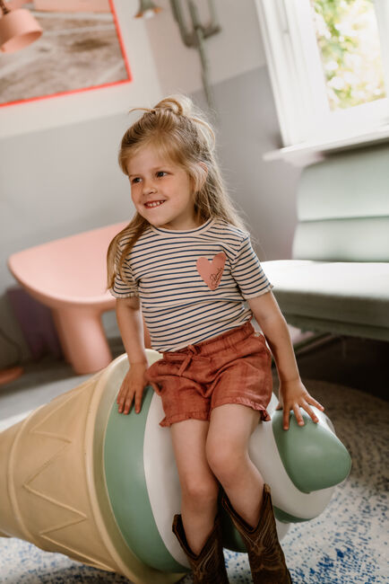 Witte DAILY7 T-shirt T-SHIRT STRIPED - large