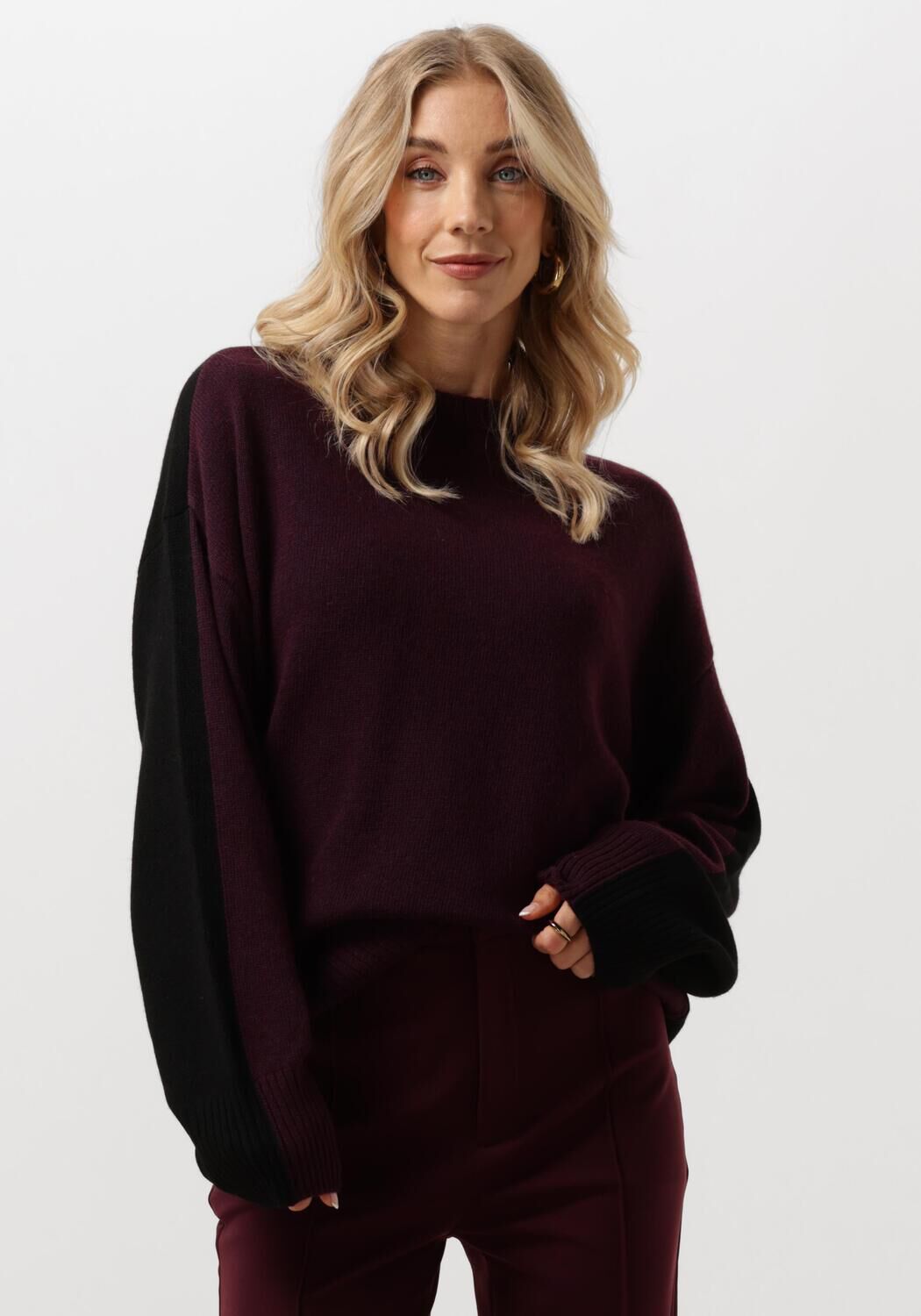 VANILIA Dames Truien & Vesten Colourblocking Sweater Zwart