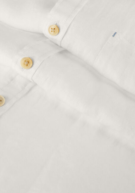 Witte SCOTCH & SODA Casual overhemd SHORT SLEEVE LINEN SHIRT - large