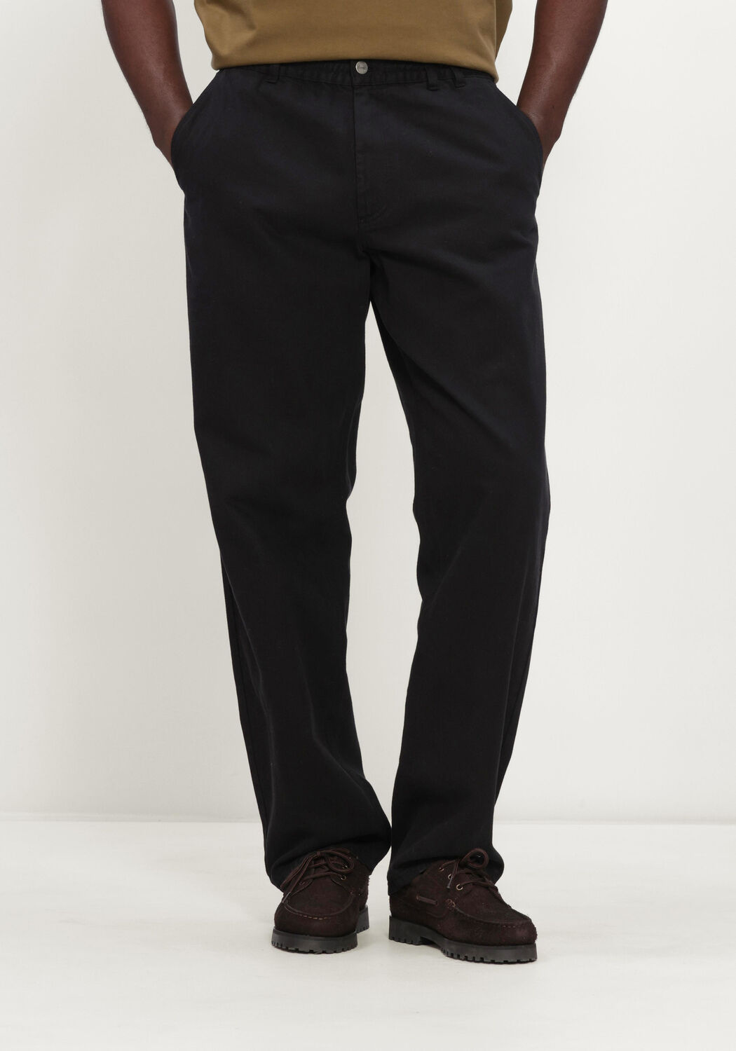 FORÉT Forét Heren Broeken Clay Twill Pants Zwart