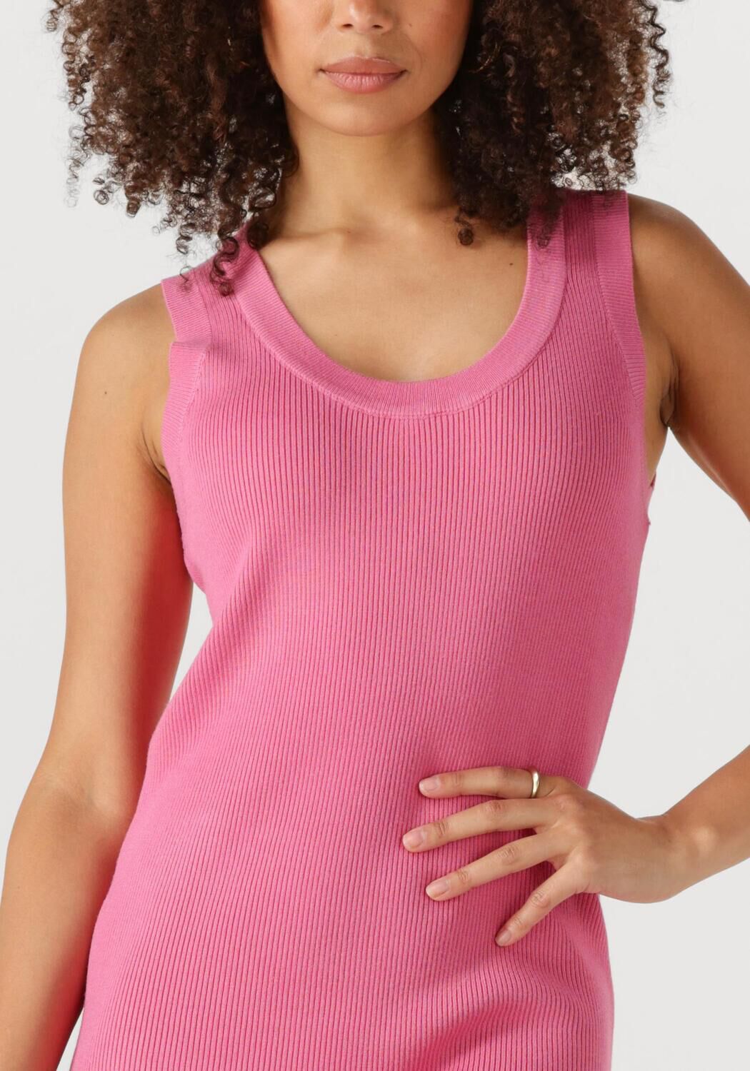 YDENCE Dames Jurken Knitted Dress Ariel Roze