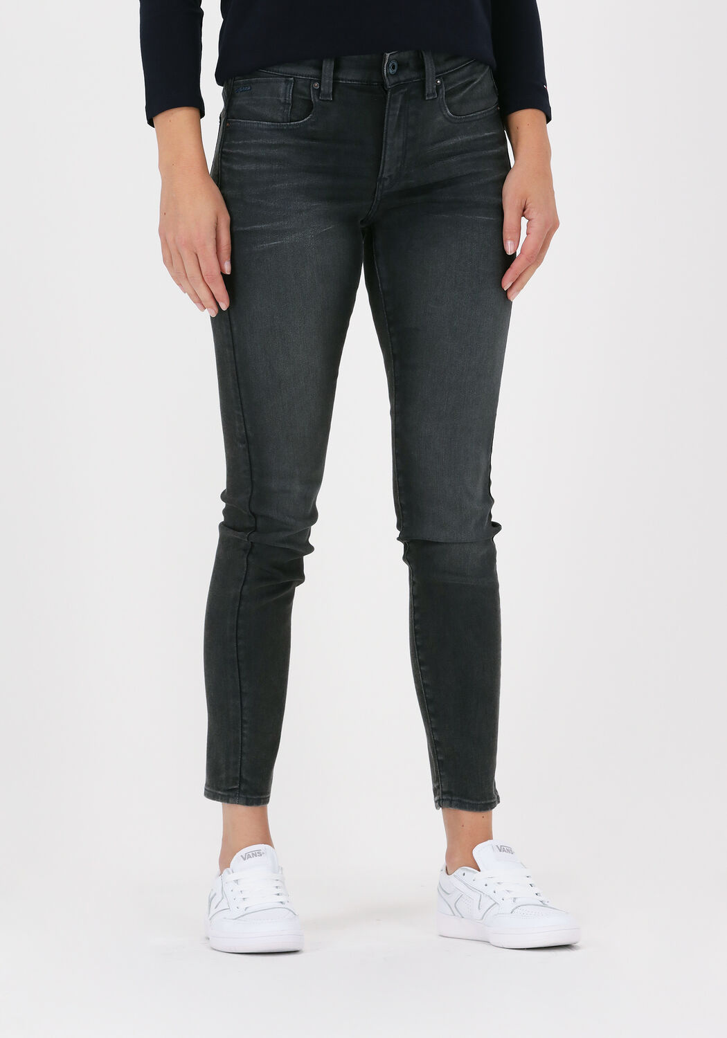 grijze g star raw skinny jeans 8172 slander black r superst