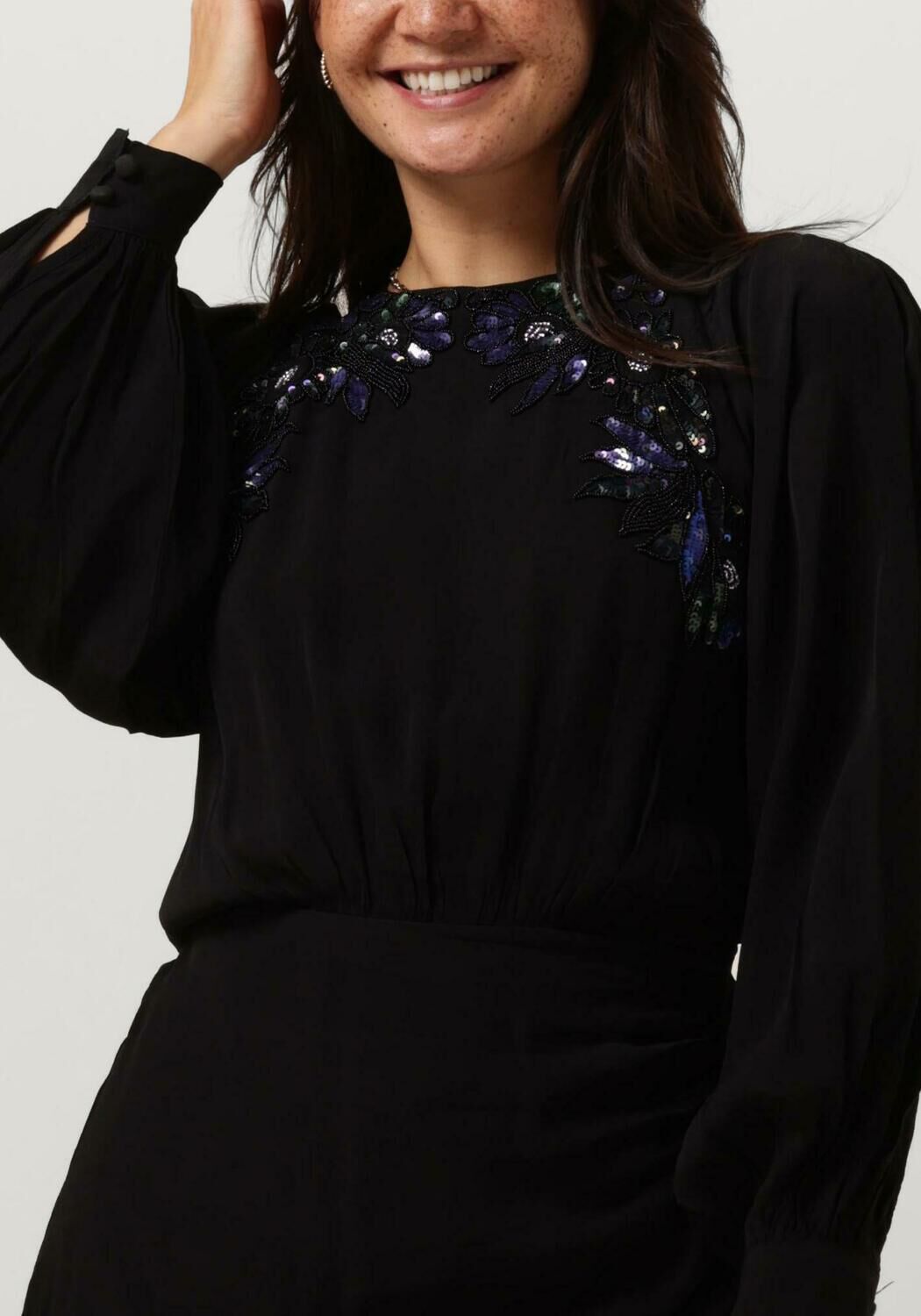 LOUIZON Dames Jurken Joya Zwart